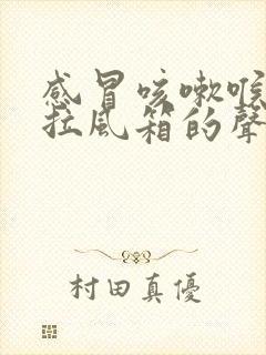 感冒咳嗽喉咙有拉风箱的声音