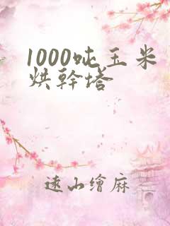 1000吨玉米烘干塔