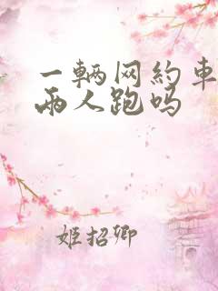 一辆网约车可以两人跑吗