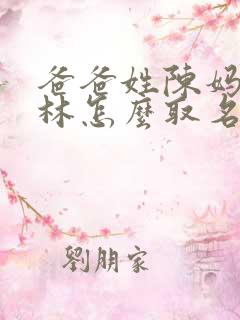 爸爸姓陈妈妈姓林怎么取名