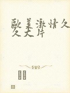 欧美激情久久久久大片