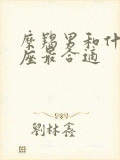 摩羯男和什么星座最合适
