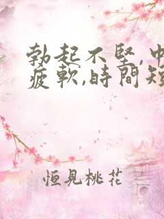 勃起不坚,中途疲软,时间短 勃起不坚,中途疲软,时间短