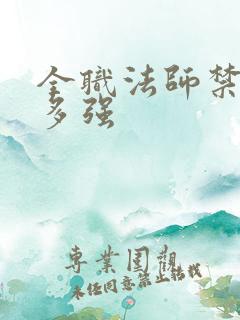 全职法师禁咒有多强