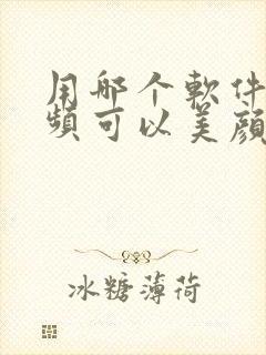 用哪个软件拍视频可以美颜