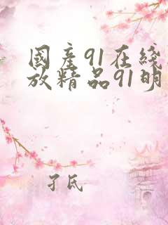 国产91在线播放精品91明里
