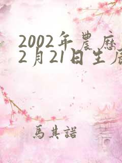 2002年农历2月21日生辰八字