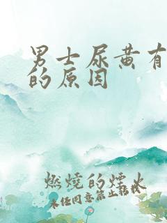 男士尿黄有异味的原因