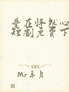 爱在怦然心动时短剧免费下载