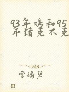 93年鸡和95年猪克不克