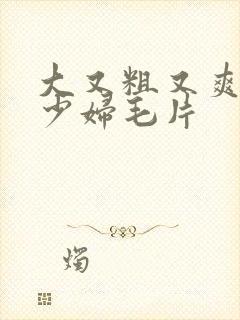 大又粗又爽又黄少妇毛片
