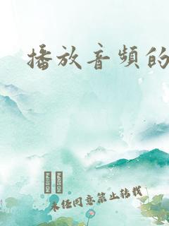 播放音频的软件