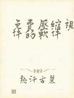 免费压缩视频文件的软件