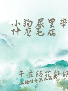 小狗尿里带血是什么毛病