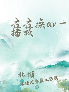 夜夜操av一卡播放