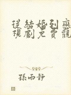 从结婚到恋爱电视剧免费观看全集