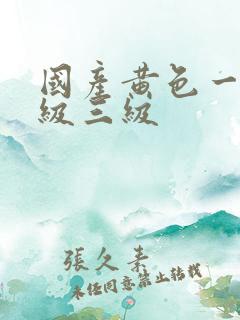 国产黄色一级二级三级
