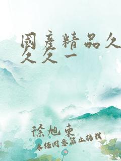 国产精品久久久久久一