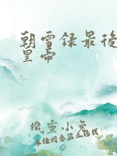 朝雪录最后谁是皇帝