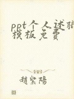 ppt个人述职模板免费