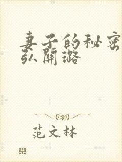 妻子的秘密乐正弘关璐