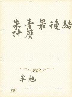 朱青最后结局是什么
