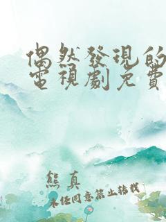 偶然发现的一天电视剧免费观看全集