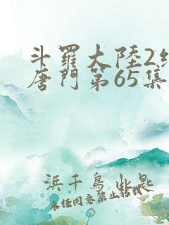 斗罗大陆2绝世唐门第65集