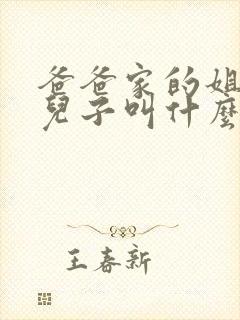 爸爸家的姐姐的儿子叫什么