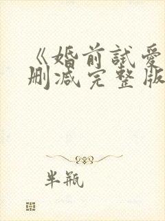 《婚前试爱》未删减完整版