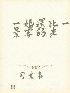一婚还比一婚高晨雾的光