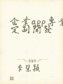 企业app专业定制开发