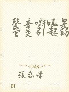 声音嘶哑是支气管炎引起的吗