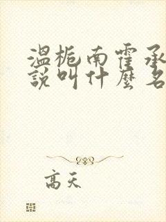 温栀南霍承钧小说叫什么名字