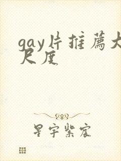 gay片推荐大尺度
