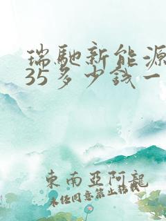 瑞驰新能源ec35多少钱一辆