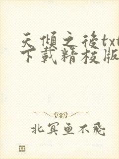 天倾之后txt下载精校版