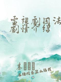 电视剧因法之名剧情介绍