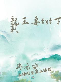 龙王妻txt下载