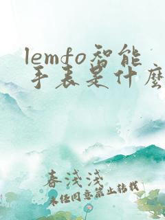 lemfo智能手表是什么牌子