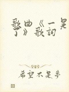 歌曲《一晃就老了》歌词