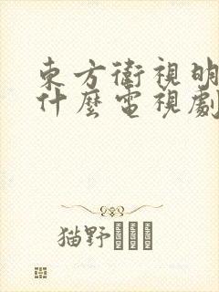 东方卫视明天演什么电视剧