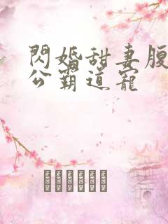 闪婚甜妻腹黑老公霸道宠