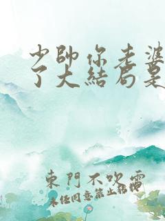 少帅你老婆又跑了大结局是怎样的