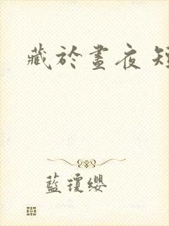 藏于昼夜 短剧