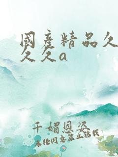 国产精品久久久久久a
