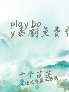 play boy泰剧免费观看完整版