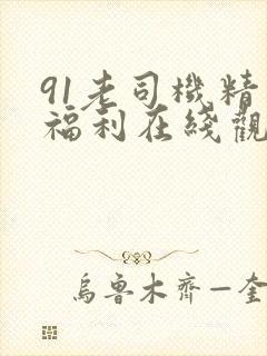 91老司机精品福利在线观看