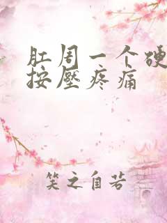 肛周一个硬疙瘩按压疼痛