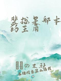 裴总是哪本小说的主角